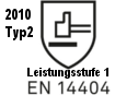 EN14404 Leistungsstufe 1